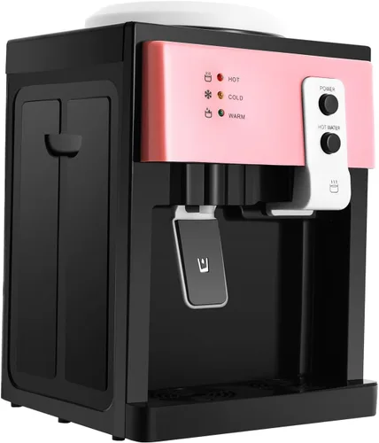 Miniatura 9 de Dispensador de enfriador de agua caliente y fría para botella de 5 galones, dispensador de enfriador de agua de carga superior con 3 ajustes