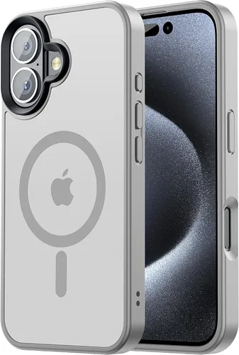 Miniatura 59 de Tigowos Magnetic Guardian - Funda diseñada para iPhone 11 Pro [probada en caídas de grado de 10 pies y compatible con MagSafe] Funda delgada Negro
