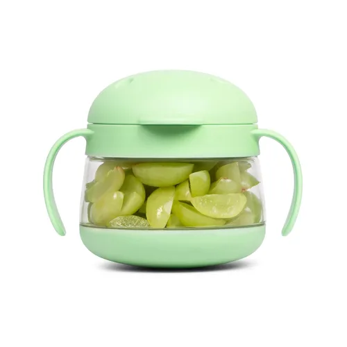 Miniatura 11 de Ubbi Tweat Contenedor de aperitivos sin derrames para niños, libre de BPA, taza de viaje para niños pequeños, azul nublado Azul (Cloudy Blue)