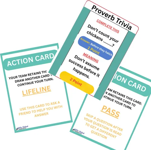Miniatura 6 de Proverbios Juegos de trivia, preguntas con respuestas y significados Divertidos juegos de mesa para fiestas familiares, noche de juegos