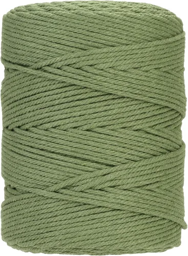 Miniatura 35 de Cuerda de macramé 4 mm x 328 yardas Natural Cuerda de algodón para macramé Cuerda de macramé colorida Cordón de algodón suave Suministros de macramé