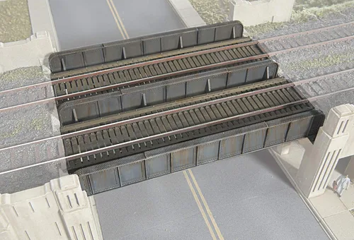 Miniatura 11 de Walthers Cornerstone Serie Kit Caballete de Escala HO con Puente de Viga de Cubierta de Acero