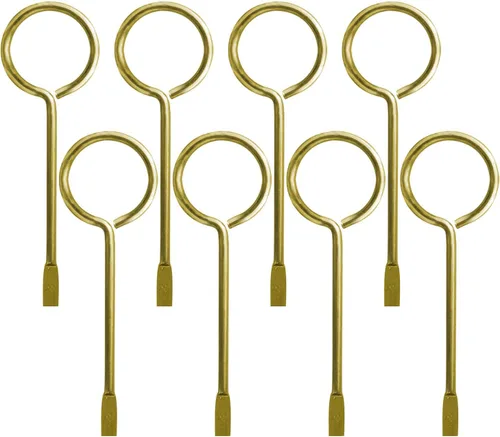 Llave de emergencia interior para privacidad baño/dormitorio (8, dorado)