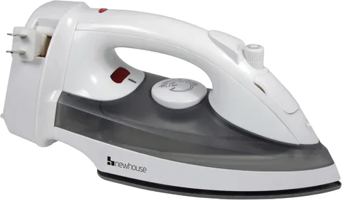 Newhouse - Plancha retráctil de vapor y pulverizador de 120 V y 1200 W, NHIR-001-R, cable retráctil, autolimpieza, certificado ETL esencial para el