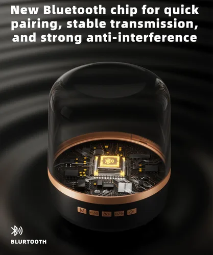 Miniatura 7 de Altavoz Bluetooth con sonido HD y luces, inalámbrico portátil, batería de larga duración, emparejamiento TWS, para el hogar, fiesta, al aire libre