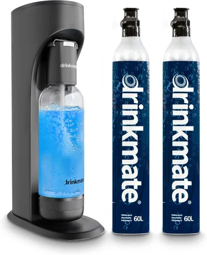 Miniatura 11 de Drinkmate OmniFizz - Máquina para hacer agua con gas y refrescos, carbonata cualquier bebida, paquete de burbujas. Incluye dos cilindros de CO2