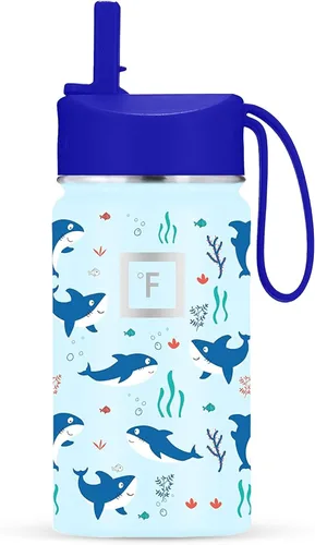 Miniatura 12 de IRON °FLASK Botella de Agua para Niños - Tapa con Pajilla, 20 Calcomanías con Nombre, Acero Inoxidable Aislado al Vacío, Vaso de Viaje de Doble