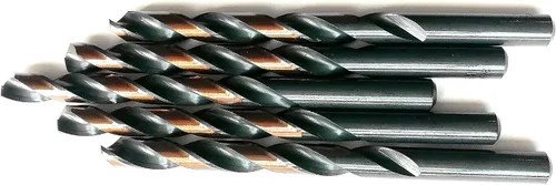Miniatura 2 de 5 brocas helicoidales recubiertas de oro y negro de 3/8 pulgadas