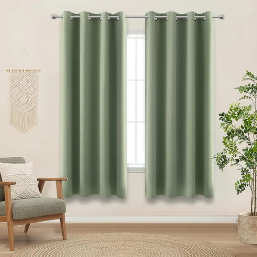 Miniatura 24 de Cortinas opacas de 72 pulgadas extra anchas para dormitorio, puerta corrediza de vidrio y patio, 2 paneles con ojales para oscurecer ventana grande