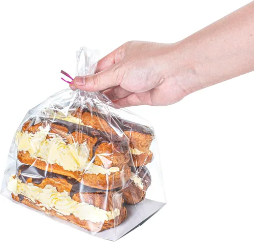 Miniatura 6 de Restaurantware Bolsas para Sándwich de Sellado Térmico de Fondo Plano Bolsas de Alimentos Sellables al Calor - Bolsa con Fuelle con Inserto de Papel