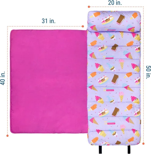Miniatura 5 de Wildkin Alfombrilla para Siesta Infantil Original – Cómoda Alfombrilla para Dormir con Almohada, Ideal para Escuela y Viajes Dulces sueños