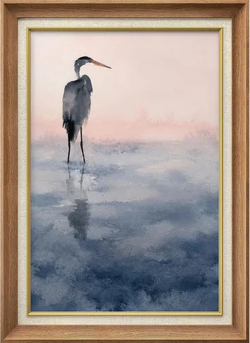 Miniatura 150 de MUDECOR Lienzo enmarcado prémium para pared, pinos nevados en bosque de invierno, ilustraciones modernas, arte contemporáneo, escénico, divertido