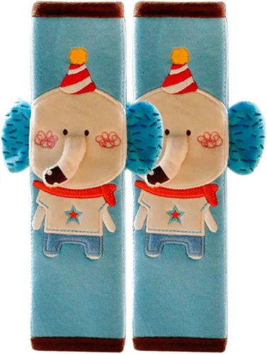 Miniatura 10 de Tianmei 2 piezas con diseño de muñeca de dibujos animados linda para funda de cinturón de seguridad de coche, almohadilla para la correa del hombro