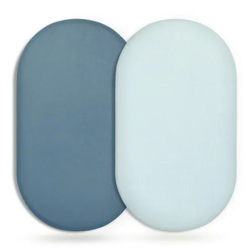 Miniatura 23 de GRSSDER Juego de 2 sábanas ajustables elásticas ultra suaves para moisés, ajuste universal para moisés, colchón rectangular ovalado, elegantes Marrón