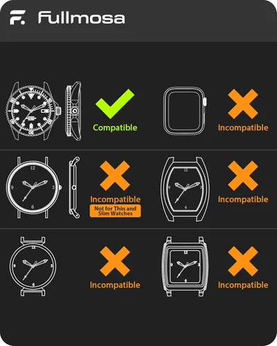 Miniatura 7 de Fullmosa 22mm 20mm 24mm Bandas de silicona para relojes sin huecos compatibles con Samsung Galaxy Watch 7 6 5 4 3, Galaxy Watch 46mm 42mm, Garmin