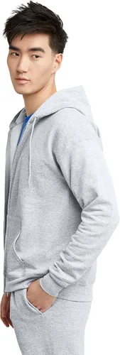 Miniatura 4 de Hanes EcoSmart - Sudadera con capucha para hombre, diseño de vellón con cremallera completa