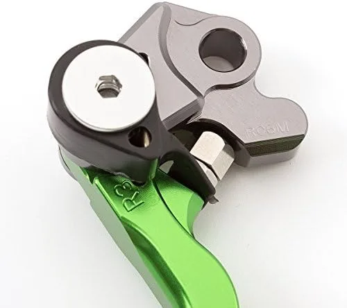 Miniatura 4 de FXCNC Palancas de embrague de freno pivotante de aluminio CNC compatibles con KX65 2000-2023, KX85 KX100 2001-2023, KX112 2022-2023, KX125 Verde