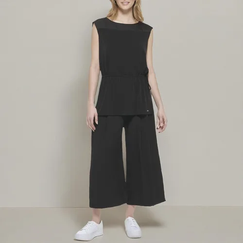 Miniatura 6 de Calvin Klein Camiseta de punto con cordón sin mangas para mujer