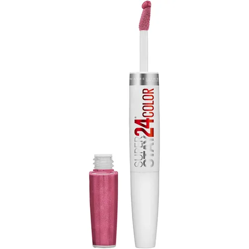 Miniatura 47 de Maybelline Super Stay 24, lápiz labial líquido de maquillaje de 2 pasos, color altamente pigmentado de larga duración con bálsamo hidratante, Merlot