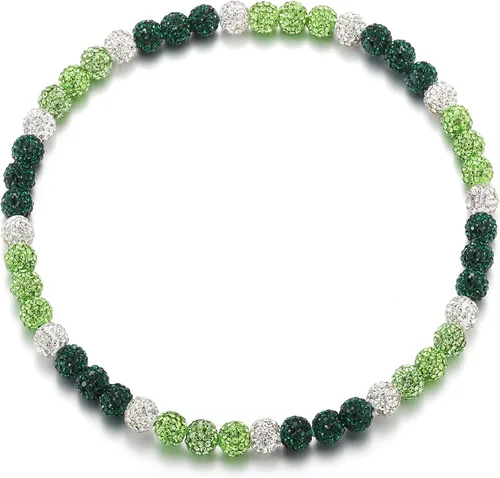 Miniatura 15 de SKQIR Collar de Cuentas de Béisbol para Hombres Bling Accesorios de Goteo de Béisbol con Diamantes de Imitación Brillantes para Hombres Colección