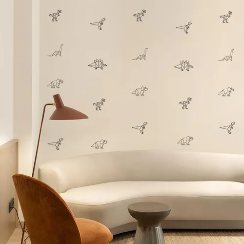 Miniatura 5 de Calcomanías de pared de dinosaurio, calcomanías de animales para dormitorio, decoración extraíble, cuarto de bebé, habitación de los niños, murales
