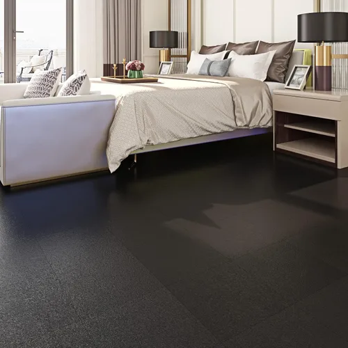 Miniatura 7 de Livelynine – Azulejos de despegar y pegar negro mate para el suelo del baño, azulejos impermeables para pegar en el suelo de la cocina, sótano, piso
