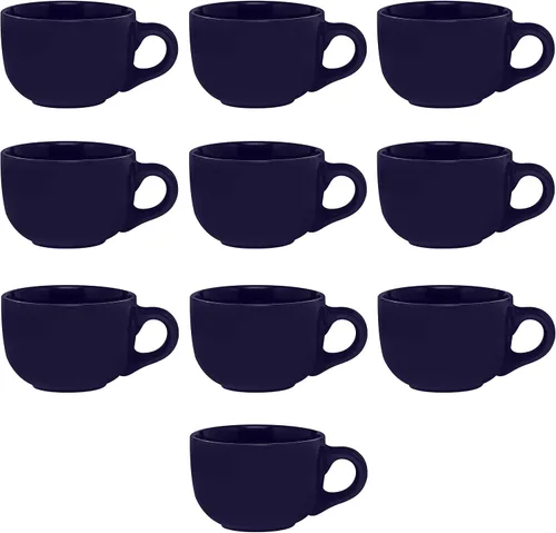 Miniatura 17 de Juego de 10 tazas de capuchino de cerámica personalizadas, 18 onzas, paquete a granel, perfectas para café, té, espresso, cacao caliente y otras