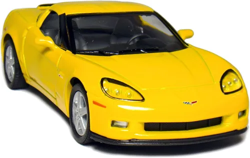 Miniatura 2 de KiNSMART 2007 Corvette Z06 5 pulgadas escala 1:36 5 pulgadas modelo de metal fundido a presión American Muscle Toy Car. Juego de 4