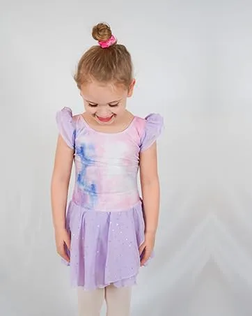 Miniatura 7 de Arshiner Vestido de ballet para niñas, con mangas con holanes y leotardo con falda tutú