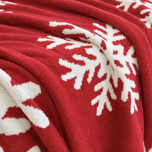 Miniatura 5 de NIDITW - Manta ultrasuave y acogedora de Navidad, cobija de microfibra tejida, muy ligera y esponjosa, de forro polar, para sofá, sofá cama, 50 x 60