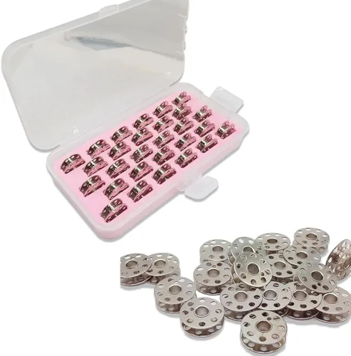 Bequilter Bobinas de máquina de coser #45785 para cantante 221 222 peso pluma 301 para Bernina 117 217 540 (28 piezas/caja)