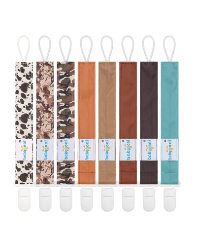 Miniatura 13 de Babygoal Clips neutros para chupete, paquete de 4 unidades con asa para chupetes y baberos, se adapta a la mayoría de chupones y baberos 4PS07-B