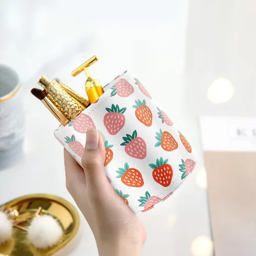 Miniatura 3 de Soporte para bolígrafos para mujeres y niñas, taza de lápices, decoración de escritorio rosa, soporte para brochas de maquillaje, soporte grande