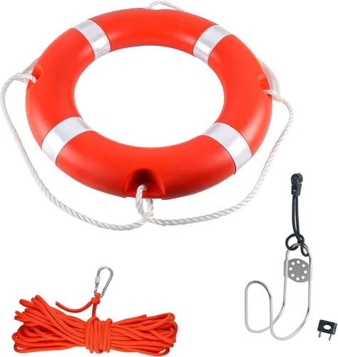 Miniatura 15 de Life Ring for Boating Safety - 23" and 28" Boat Safety Throw Rings with Reflective Strip and Grab Lines