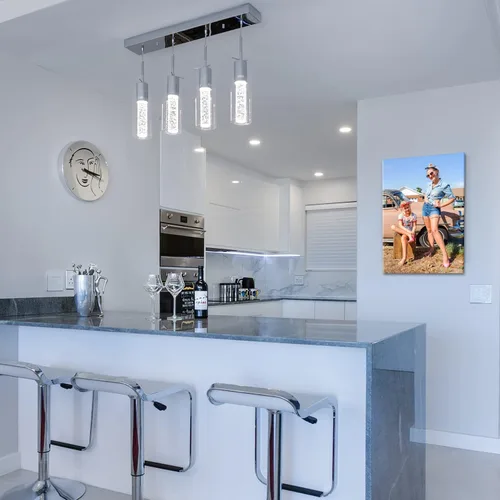 Miniatura 5 de Impresiones en lienzo personalizadas con tus fotos, imagen personalizada de arte de pared sobre lienzo, regalos enmarcados para pareja, familia