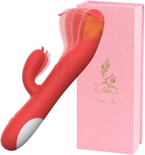 Miniatura 8 de Herramientas para adultos de empuje de conejo para mujeres 2026, el mejor juego de estimulación dual de placer, 8 modos de frecuencia y sensación