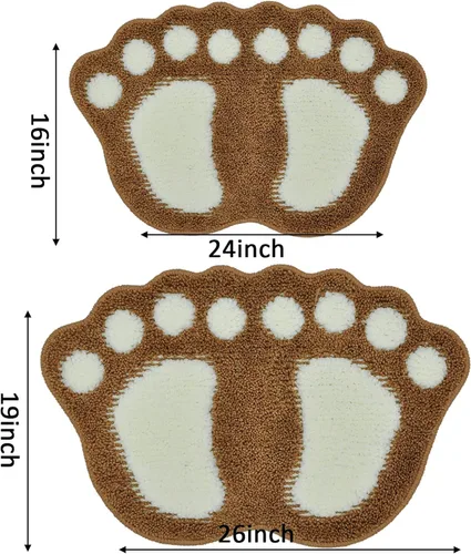 Miniatura 2 de Alfombras de baño, absorbentes de agua, antideslizantes, para usar en el baño, ducha, habitación, etc. Tapete de baño de microfibra suave, lavable a