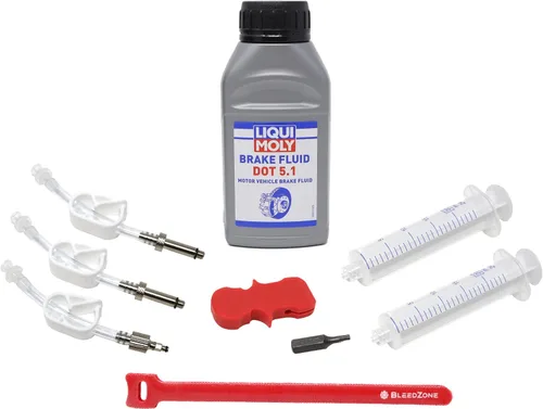 Miniatura 2 de BleedZone - Kit de purga de frenos para frenos hidráulicos SRAM - Kit de purga de bicicleta con líquido de frenos DOT 5.1 de 8.5 fl oz para frenos