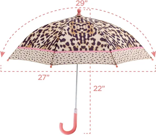 Miniatura 32 de Stephen Joseph, Paraguas para niños pequeños con cierre sin pellizcos y diseño colorido