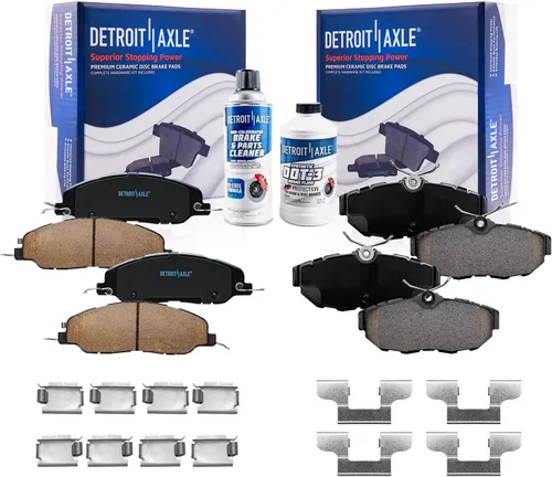 Miniatura 107 de Detroit Axle - Pastillas de Freno Delantero para Nissan Altima Maxima Sentra 350Z Cube Juke Versa INFINITI G20 G35 I30 I35 Suzuki SX4, Pastillas