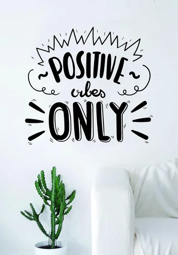 Adhesivo decorativo para pared con cita positiva, diseño de vivienda, buena inspiración, motivacional, lindo