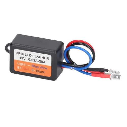 Miniatura 8 de Controlador estroboscópico, controlador estroboscópico de flash 12 V auto módulo intermitente 0.02‑20A LED Módulo de luz de giro 45 75 veces por