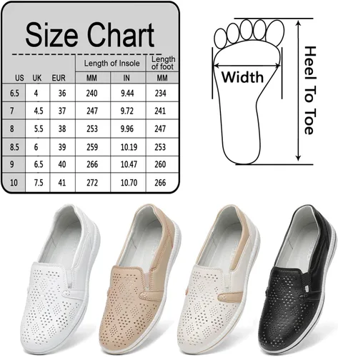 Miniatura 6 de Mocasines casuales para mujer, lindos mocasines cómodos para caminar, mocasines de conducción, mocasines de moda con punta cerrada, zapatos náuticos