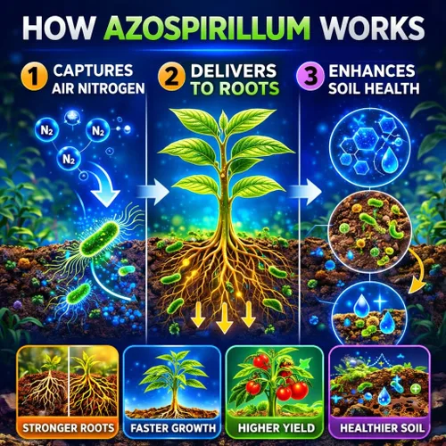 Miniatura 5 de Azospirillum Super Blend, totalmente natural, bio fertilizante, aumenta el crecimiento de las plantas y la masa de raíces, perfecta para nuevas