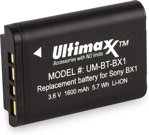Miniatura 2 de Ultimaxx Cargador rápido AC/DC para el hogar y viaje con 2 baterías BX1 de larga duración (1600 mAh) para Cyber-Shot DSC-HX95, HX99, HX350, RX1