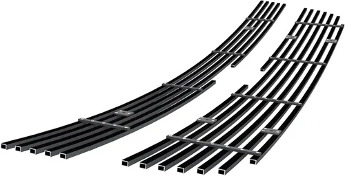 Miniatura 2 de APS Compatible con Chevy Silverado 2500HD 3500 2005-2006 y 06 1500 HD SS y 07 Classic Main Upper Acero Inoxidable Negro 8x6 Horizontal Billet