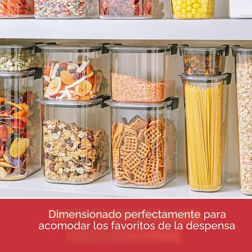 Miniatura 3 de Rubbermaid Brilliance - Recipiente hermético para almacenar alimentos de despensa, fabricado en plástico sin BPA, capacidad de 7,8 tazas, ideal