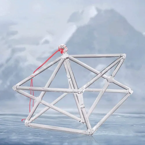 Miniatura 2 de Pirámide cantante de cristal de cuarzo transparente, excelente sonido para meditación curativa, para oración de meditación de sanación de sonido
