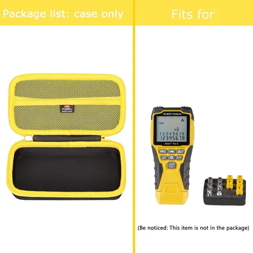 Miniatura 5 de FBLFOBELI Estuche rígido de transporte compatible con Klein Tools VDV501-851/VDV501-852/VDV501-853 Kit de probador de cables con Scout Pro 3