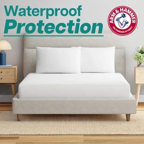 Miniatura 3 de Arm & Hammer Protector de colchón de rizo suave, impermeable, blanco, individual/individual XL